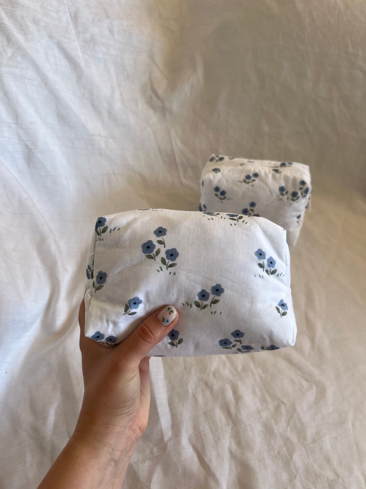 Trousse Fleur bleue