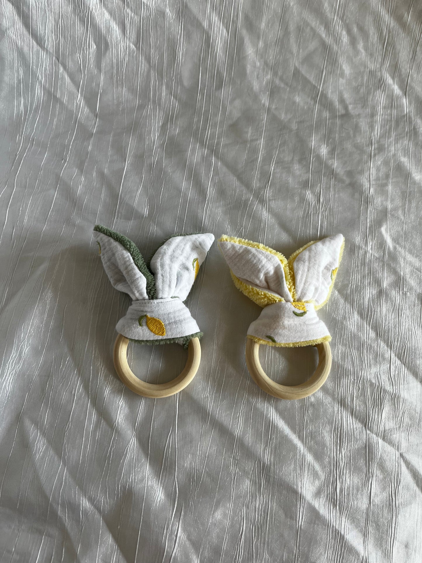 Anneau de dentition citron brodé 🍋