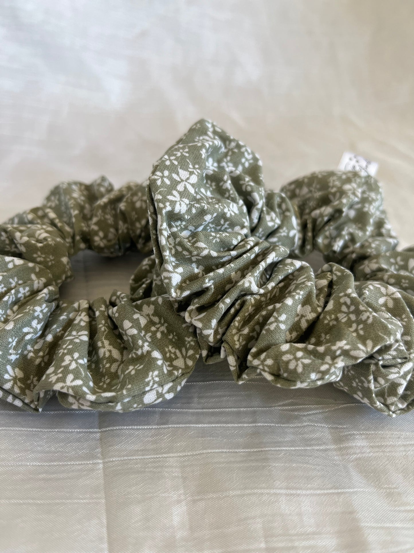 Chouchou Scrunchie en coton Green 🌱