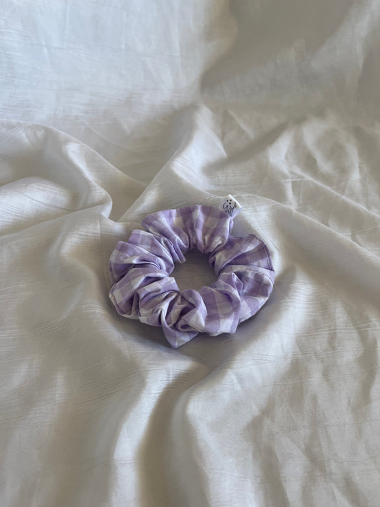Chouchou Scrunchie en coton Vichy 💜