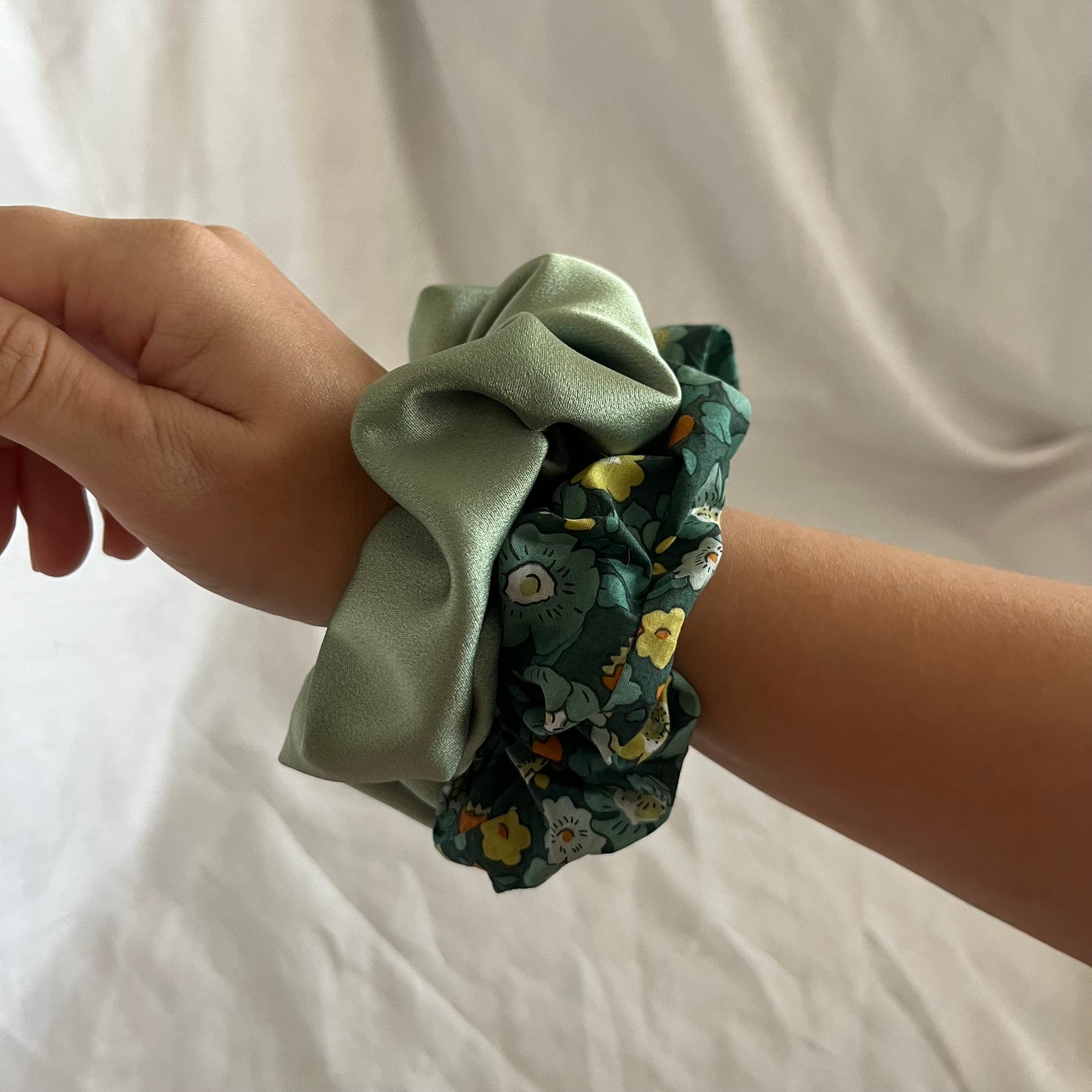 Chouchou Scrunchie en coton  Forêt