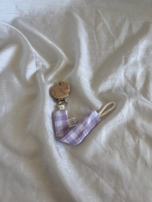 Attache tétine Vichy 💜